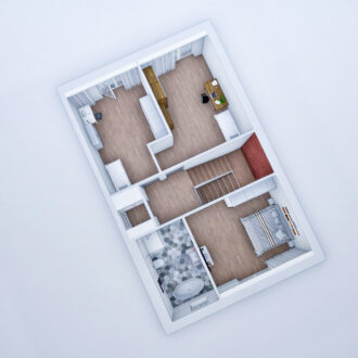 Wizualizacja Mieszkanie A Piętro 01b